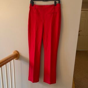 Rachel Zoe Vibrant Red Tailored Kick Flare Trousers